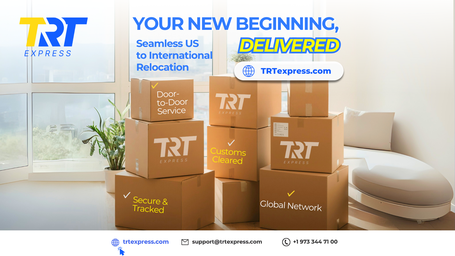 Smooth International Relocation from the USA with TRT Express
