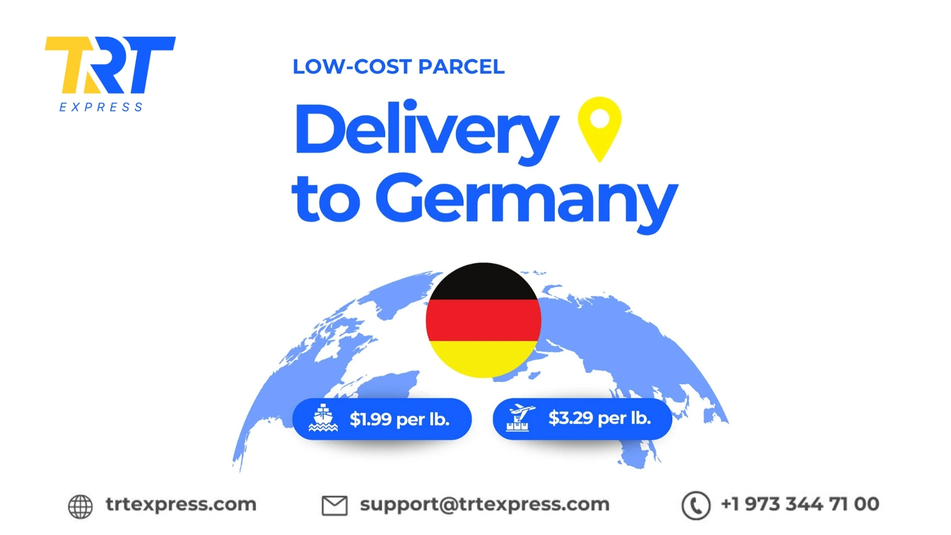 Fast & Affordable Shipping from the USA to Germany with TRT Express 🚢✈️